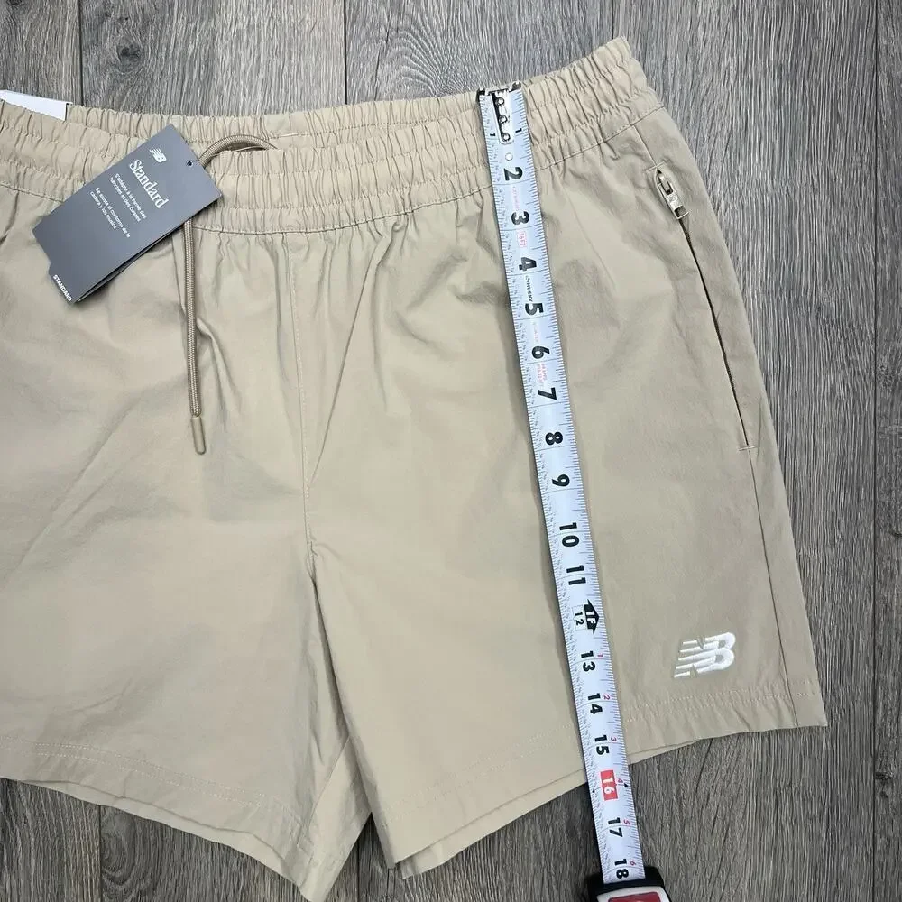 New Balance Shorts Size Large Mens Light Brown Woven 5